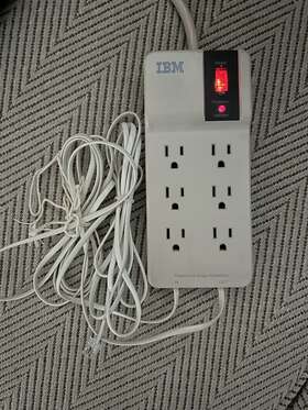 Y49c-a Ibm Vintage Power Strip 00011 Phone Line Surge Protector 1998 Works Y49c-a Ibm Vintage Power Strip 00011 Phone Line Surge Protector 1998 Works