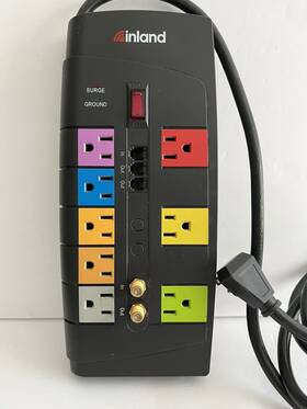 Inland 03403 Surge Guard 125v Model 03402 Eight Outlet