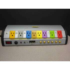 Inland 03500 Suppressed Voltage Rating 330v Power Strip Catv Fax Sat Ant Phone