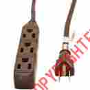 43180502506 Jashep50670 Ge 3-outlet Grounded Office Cord Brown