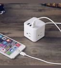 Jsver-ps3031 Jsver Outlet Compact Cube Power Strip With Smart Usb Charging Jsver-ps3031 Jsver Outlet Compact Cube Power Strip With Smart Usb Charging