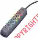 Kmw62144 Kensington Surge Suppressor 6 Outlet 8ft Cord 1260 Joules Dark Gray