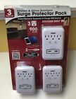 Kr21123pk Piece Prime Surge Protector 3 Wall Outlets 054732822591