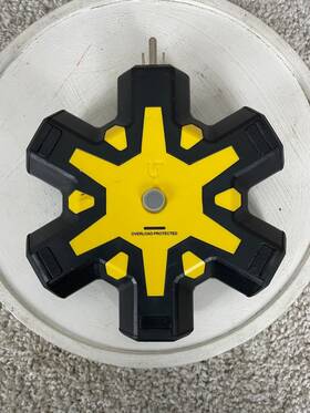 La-bj02 Litesun Intertek Hexacore Heavy Duty Outlet Hub Yellow Tested/works