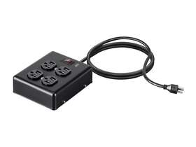 135099 Monoprice Heavy Duty 4 Outlet Metal Surge Power Box - Black With 6 Feet Cord 180 Joules 135099 Monoprice Heavy Duty 4 Outlet Metal Surge Power Box - Black With 6 Feet Cord 180 Joules