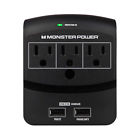 Mpexp350usb Monster Outlets Joules Core Power Surge Suppressor Usb Charging New