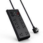Mrj1870ku-bk-10ft Bestek Surge Protector Power Strip With Usb Charging Ports And Mrj1870ku-bk-10ft Bestek Surge Protector Power Strip With Usb Charging Ports And