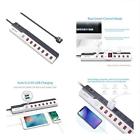 Mrj8004 Individual Switches Power Strip Usb Joules Surge Protector 6950334964001