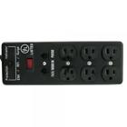 N-a Cablewholesale Surge Protector Flat Rotating Plug Outlet Black 846568039102