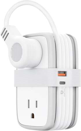 Sd121011102 Ntonpower Travel Power Strip With Gan 45w Usb C Ports 4 Wide-spaced Outlets 4ft Cord White Sd121011102 Ntonpower Travel Power Strip With Gan 45w Usb C Ports 4 Wide-spaced Outlets 4ft Cord White