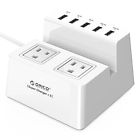 Odc-2a5u-us-bk Orico 2 Outlet Power Strip Protector 5 Port Usb Charging Dock Station White 6954301128618 Odc-2a5u-us-bk Orico 2 Outlet Power Strip Protector 5 Port Usb Charging Dock Station White 6954301128618