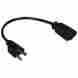P022-001 Tripplite 1-ft Power Extension Cable Adapter 037332138118