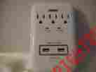 Pb802112 Prime 3 Outlet Surge Protection With Built-in Night Light And Usb Charger
