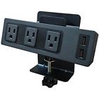 Pdcsw3p2usbdt Pdus Edge Mount Desktop Power Center Outlets Usb Amp Ports
