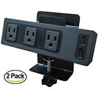 Pdcsw3p2usbdt2pk Electriduct Edge Pdus Mount Desktop Power Center Outlets Usb Amp
