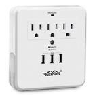 Pm-ct-3u30-ds Plusmart Wall Mount Surge Protector With Usb Charging 0604007630828