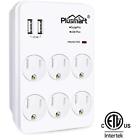 Pmct2u6o Plusmart Outlet Wall Mount Adapter Surge Protector With 604007630637