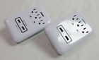 Prime Tested 3 Outlet Power Surge Protector Wall Tap W 2 Usb Ports 540 Joules 054732823512