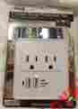 Ps103 Uninex 2 Outlet Surge Protector Wall Tap Usb Ports 2.1a Cell Phone Holder