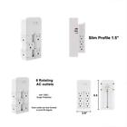 1080j Ps114 Rotating Multioutlets Outlet Wall Tap With Surge Protection 602846705622
