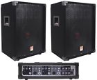 Pvi4b " 4 Rockville Pa Powered Peavey 2 Mixer Channel 10 Speakers Pvi4b " 4 Rockville Pa Powered Peavey 2 Mixer Channel 10 Speakers