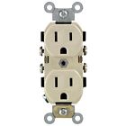 S01-0cr15-0is Receptacle 15 Amp Narrow Leviton Mfg Body Duplex Ivory