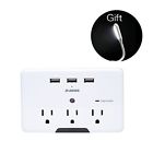 Sk-140-33-us-1 Jfegwo Surge Protector Multi Plug Outlet Usb Wall Mount Adapter