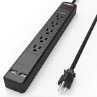 Sk44-2 Jfegwo Surge Power Long Cord Strips With Usb Charging Por