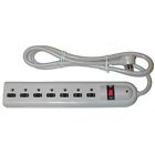 821807 Strip 7 Vanco Surge Outlet Power