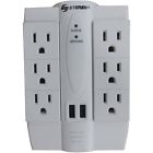 Strnbl905120 Steren Bl-905-120 6-outlet Swivel 884645175695