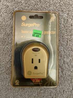 Surgepro 043180552037 Home Electronic Protector 1 Transformor Outlet Surgepro 043180552037 Home Electronic Protector 1 Transformor Outlet