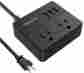 Tessan-0sp-2a3u-black Tessan Portable Outlet Power Strip Usb Electrical Outlets Ac Surge Protector Soft 710619639538
