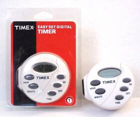 Tx12874x Timex Easy Set Digital Timer - 1 Nib And Used 2 Total
