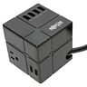 Tlp366cubeusbb Tripp New Lite Protect It Power Cube Surge Protector Wi