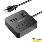 Tpm01-us-bk Tessan Power Strip Desktop Charger Surge Protector With Usb Port