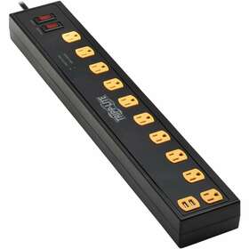 Tlp1010usb Tripp Lite Protect It 10-outlet Surge Protector With Swivel Light Bars - 5-15r
