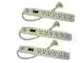 Tzn7895 Topzone 3 Pack 6 Ac Outlet Power Electrical Wall Flat Plug Socket Surge Protector Strips