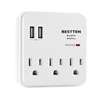 Usw-2u3a-0b Bestten Multi-functional Wall Outlet 769700885446
