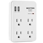 Usw-2u4a-0b Bestten Multi-functional Wall Outlet Surge