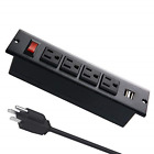 Vi-us-4o2u Vilong Recessed Power Strip Wiht Usb Black Desktop 611553618828 Vi-us-4o2u Vilong Recessed Power Strip Wiht Usb Black Desktop 611553618828