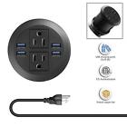 Vl-ca-2-4 Vilong Power Desk Grommet Hidden Strip Desktop Outlet 611553618880 Vl-ca-2-4 Vilong Power Desk Grommet Hidden Strip Desktop Outlet 611553618880