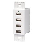 12-16v Wc-usb-w Magnadyne White Wall Mount