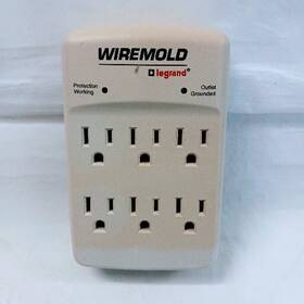 Pr609n Wiremold Legrand 6 Plug Surge Protector