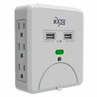 2.1wrkvzsvvlp Wrkvzsvvlp General Kmc Wall Mount Surge Protector With Usb Charging