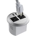 Yh2usb Power Grommet Desktop Outlet Us Plugs Usb Ports 611553618293