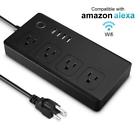 Ywtspsblkus Ywtesch Wifi Smart Power Strip Surge Protector Compatible With