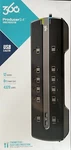 360 Electrical Producer 12-OUTLET Surge Strip W/ 3.4A 2-PORT Usb, Black. Fixed Price $24.99.