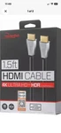 Rocketfish 1.5' 4K Ultrahd/hdr In-wall Rated Hdmi Cable Black. Fixed Price $5.99.