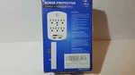 Wall-mount Power Outlet, Kasonic 6 Ac Socket Surge Protector With 2.4 Amp Dual. Fixed Price $10.00.