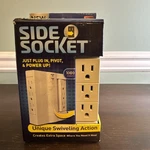 Side Socket 6 Outlet Swivel Power Strip Surge Protector Slim Space-saver SS2. Fixed Price $13.25.